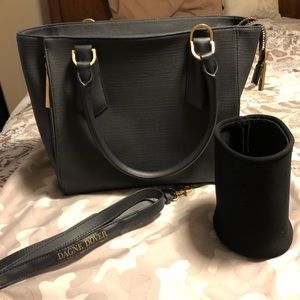 Dagne Dover Midi Tote-Grey